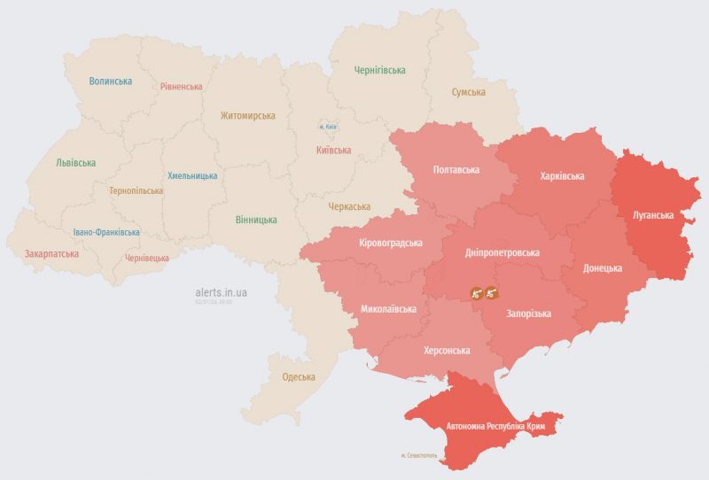 Росія випустила по Україні кілька десятків дронів, працює ППО