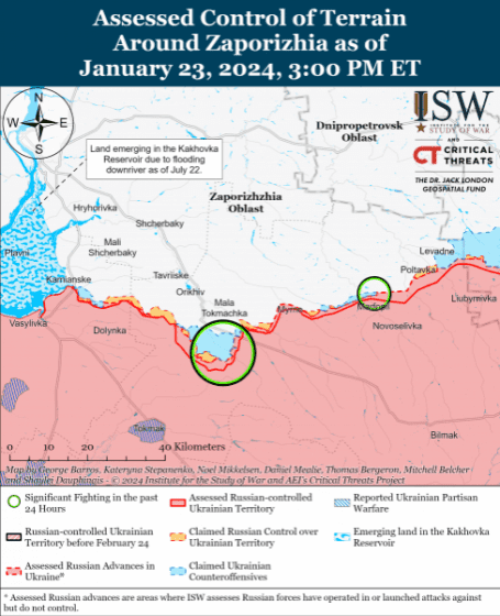 Росіяни безуспішно намагалися повернути позиції в Кринках: карти ISW 8 Росіяни безуспішно намагалися повернути позиції в Кринках: карти ISW