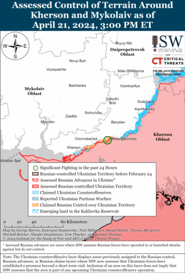 Російське військове командування серйозно ставиться до захоплення Часового Яру: карти ISW 9 Російське військове командування серйозно ставиться до захоплення Часового Яру: карти ISW