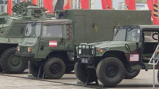 На выставке ''трофейной техники НАТО'' в Москве показали вездеход с флагом нейтральной Австрии 7 na vystavke trofejnoj tehniki nato v moskve pokazali vezdehod s flagom nejtralnoj avstrii 6ba3bbc scaled China Way