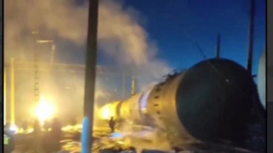 В Ростовской области России на железной дороге горит цистерна с топливом 1 v rostovskoj oblasti rossii na zheleznoj doroge gorit cisterna s toplivom 26f0810 scaled China Way