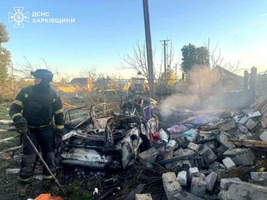 Оккупанты ночью били по Харьковщине: горели жилые дома и авто 3 Оккупанты ночью били по Харьковщине: горели жилые дома и авто