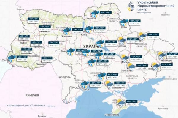 В Украине задождит и немного отступит летняя жара 3 В Украине задождит и немного отступит летняя жара