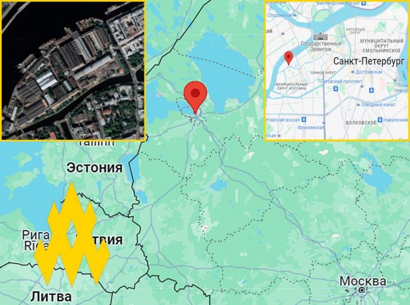Партизани розвідали суднобудівний завод РФ у Санкт-Петербурзі (фото)