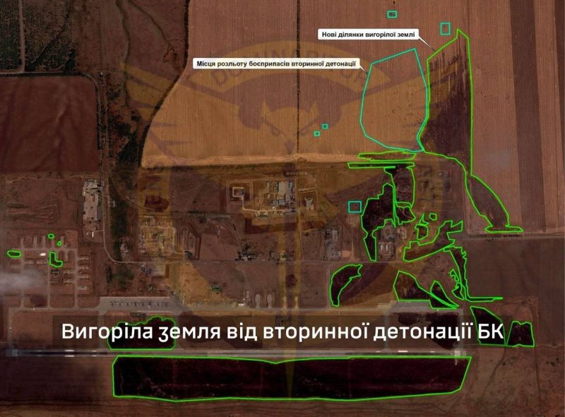 Атака на аеродром Морозовськ: ГУР заявило про знищення ворожого літака та складу БК (фото)