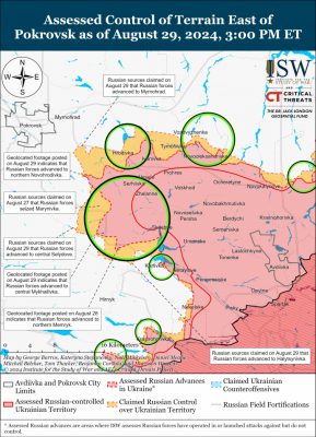 ISW: Россияне снова пытаются окружить украинские позиции на Покровском направлении 