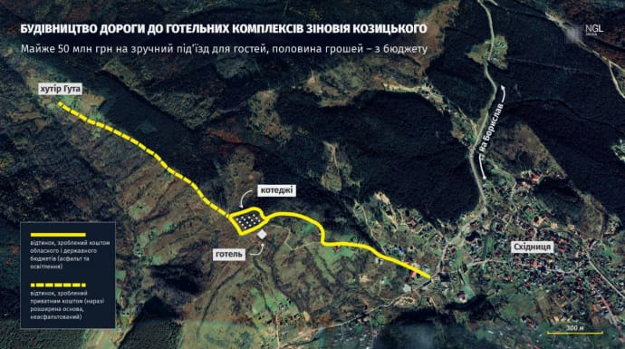Глава Львовской ОГА выделил из бюджета 25 млн грн на дорогу к отелю своего отца &ndash; СМИ 