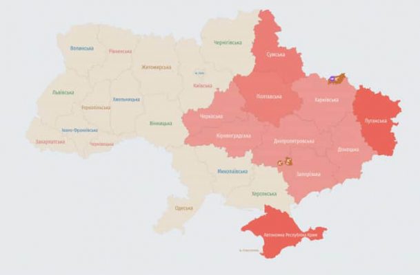 Новая волна российских ударных дронов атакует Украину 