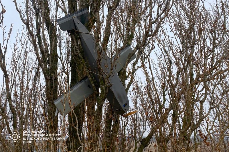 Застряг на дереві. У Київській області виявили дрон-приманку РФ (фото) 2 Застряг на дереві. У Київській області виявили дрон-приманку РФ (фото)