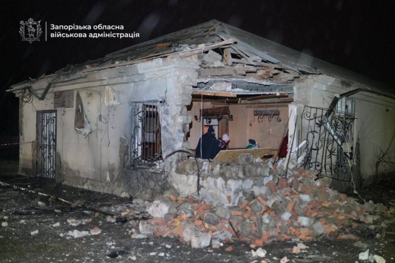 Удар БПЛА по Запоріжжю: з'явилося відео наслідків атаки