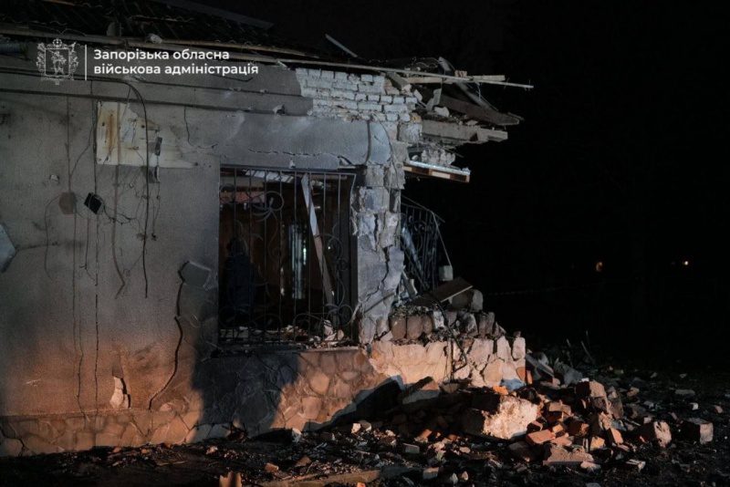 Удар БПЛА по Запоріжжю: з'явилося відео наслідків атаки