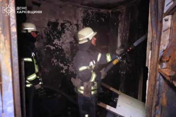 В Харькове горела 12-этажка 