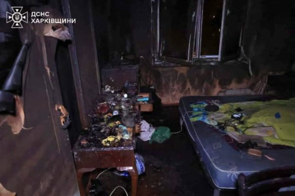 В Харькове горела 12-этажка 