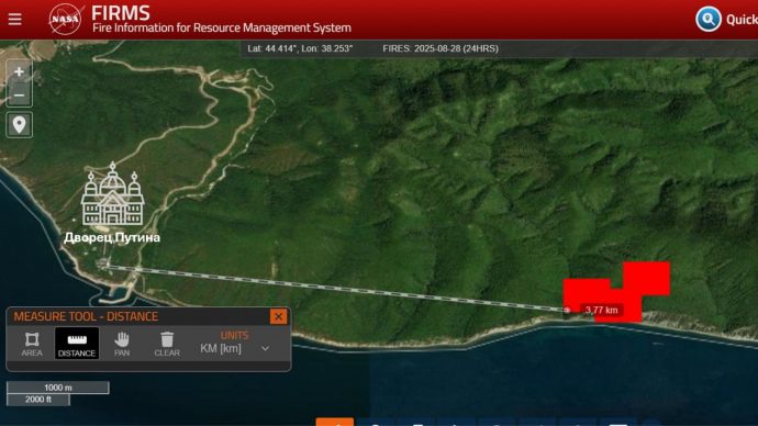 Дроновая атака вызвала пожар возле винодельни Путина под Геленджиком 