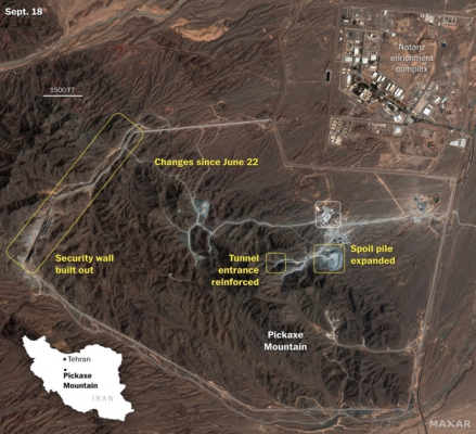 Иран ускорил строительство нового подземного ядерного объекта &ndash; WP 
