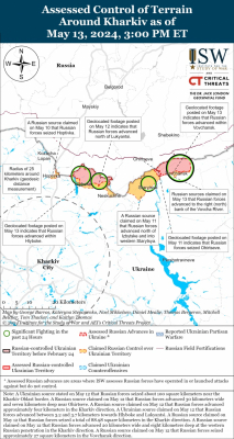 ISW: Российские войска, похоже, создают на Харьковщине буферную зону, а не продвигаются вглубь 1 ISW: Российские войска, похоже, создают на Харьковщине буферную зону, а не продвигаются вглубь