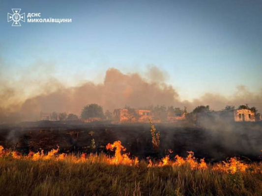 На Николаевщине бушует более 50 пожаров, огонь добрался до областного центра 