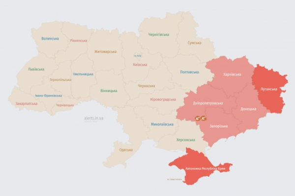 На востоке страны объявлена угроза применения баллистики 