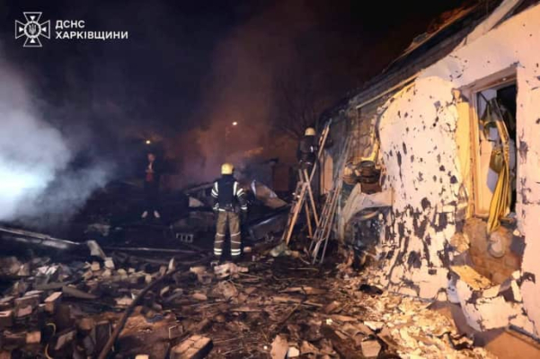 Рятувальники показали наслідки масованої атаки російських БпЛА на Харків 