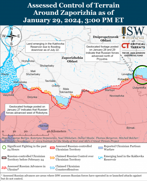 Російські війська наступають на кількох напрямках: карти боїв ISW 6 Російські війська наступають на кількох напрямках: карти боїв ISW