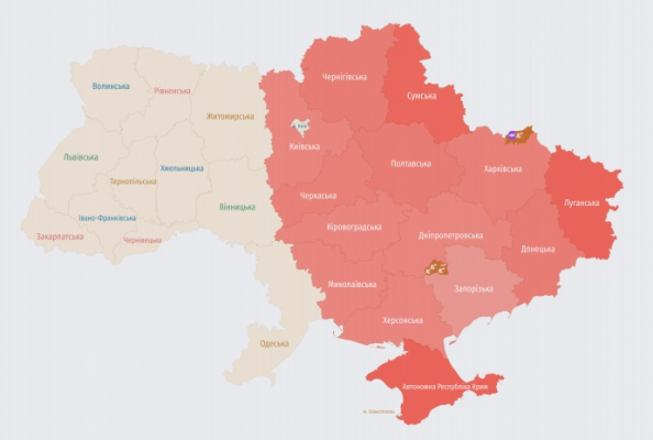 Россияне снова атакуют ударными БпЛА с разных направлений 1 Россияне снова атакуют ударными БпЛА с разных направлений