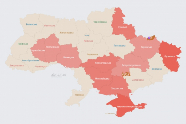 Россияне запустили ударные БпЛА с юга. Также была ракетная угроза для севера 1 Россияне запустили ударные БпЛА с юга. Также была ракетная угроза для севера