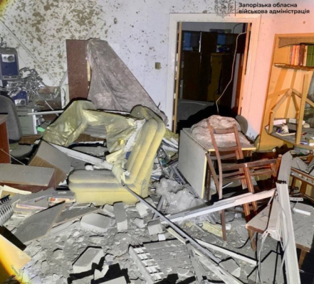 Российский удар по Запорожью: горят дома, пропало электроснабжение &ndash; ОВА 