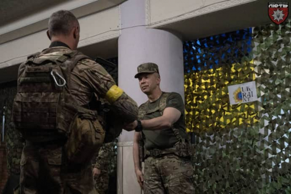 Сырский посетил штурмовую бригаду Нацполиции ''Лють'' в Донецкой области 3 Сырский посетил штурмовую бригаду Нацполиции ''Лють'' в Донецкой области