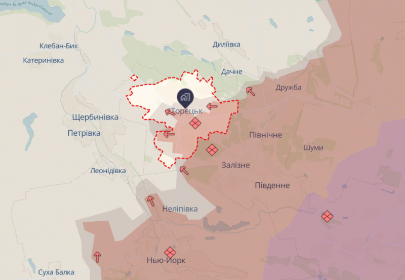 У Часовому Яру та Торецьку росіяни зруйнували деякі українські позиції, - Сили оборони