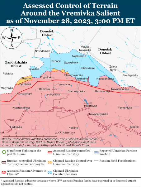Українські війська атакували на лівому березі Херсонської області: карти ISW 5 Українські війська атакували на лівому березі Херсонської області: карти ISW
