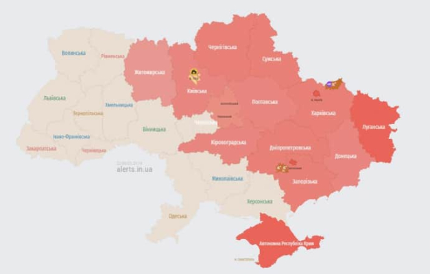 В Киеве упал вражеский БпЛА 