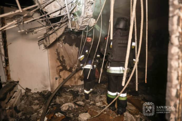 В ОВА показали последствия ночной вражеской атаки на Харьков 2 В ОВА показали последствия ночной вражеской атаки на Харьков
