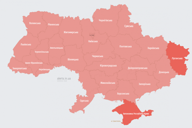 В Україні масштабна повітряна тривога через російський Міг-31К 1 В Україні масштабна повітряна тривога через російський Міг-31К