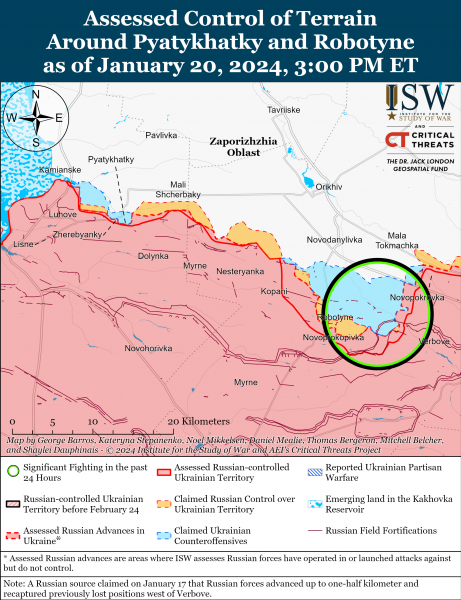 Війська РФ, ймовірно, просунулися на схід від Куп'янська: карти боїв ISW 6 Війська РФ, ймовірно, просунулися на схід від Куп'янська: карти боїв ISW