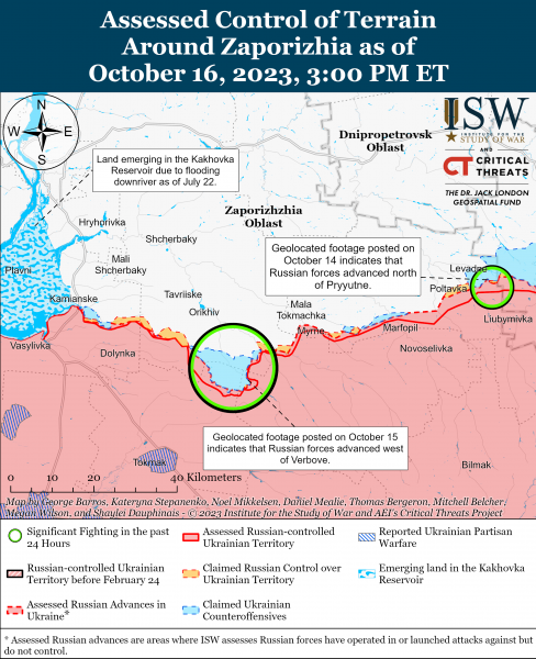 ЗСУ продовжили наступальні операції у напрямку Мелітополя: карти ISW 7 ЗСУ продовжили наступальні операції у напрямку Мелітополя: карти ISW