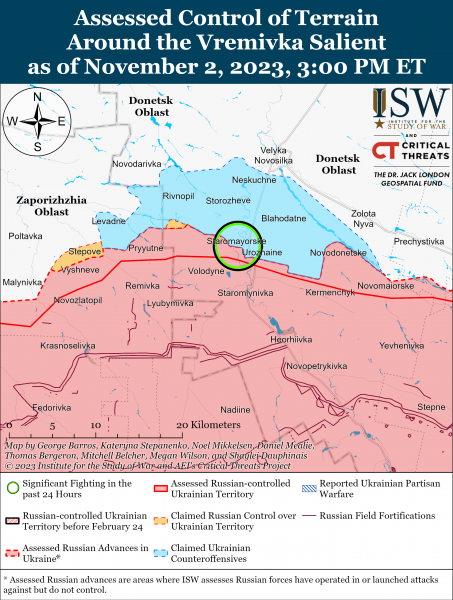 ЗСУ просунулись в районі Кліщіївки та на лівому березі Херсонської області: карти боїв ISW 8 ЗСУ просунулись в районі Кліщіївки та на лівому березі Херсонської області: карти боїв ISW