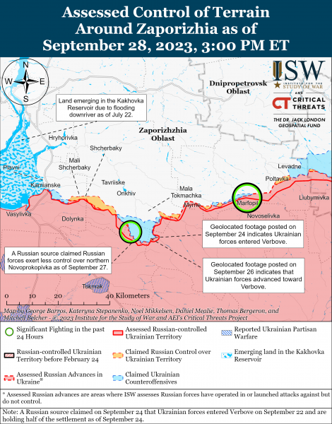 ЗСУ просунулись за Андріївку та Кліщіївку: карти боїв ISW