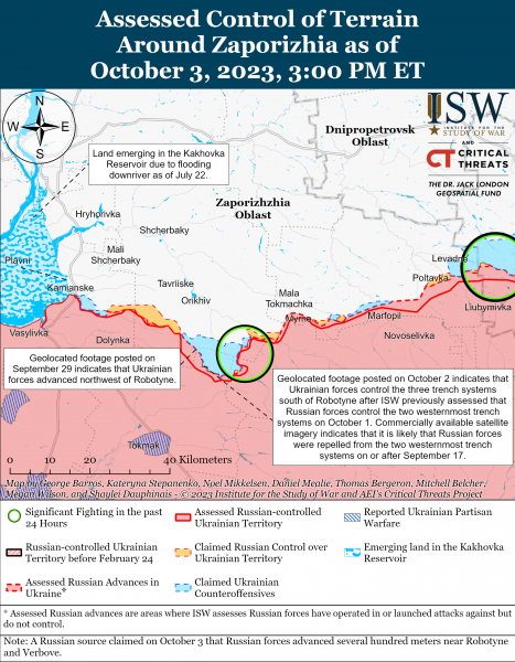 ЗСУ просуваються поблизу Бахмута і відбили атаку росіян біля Вербового: карти боїв ISW